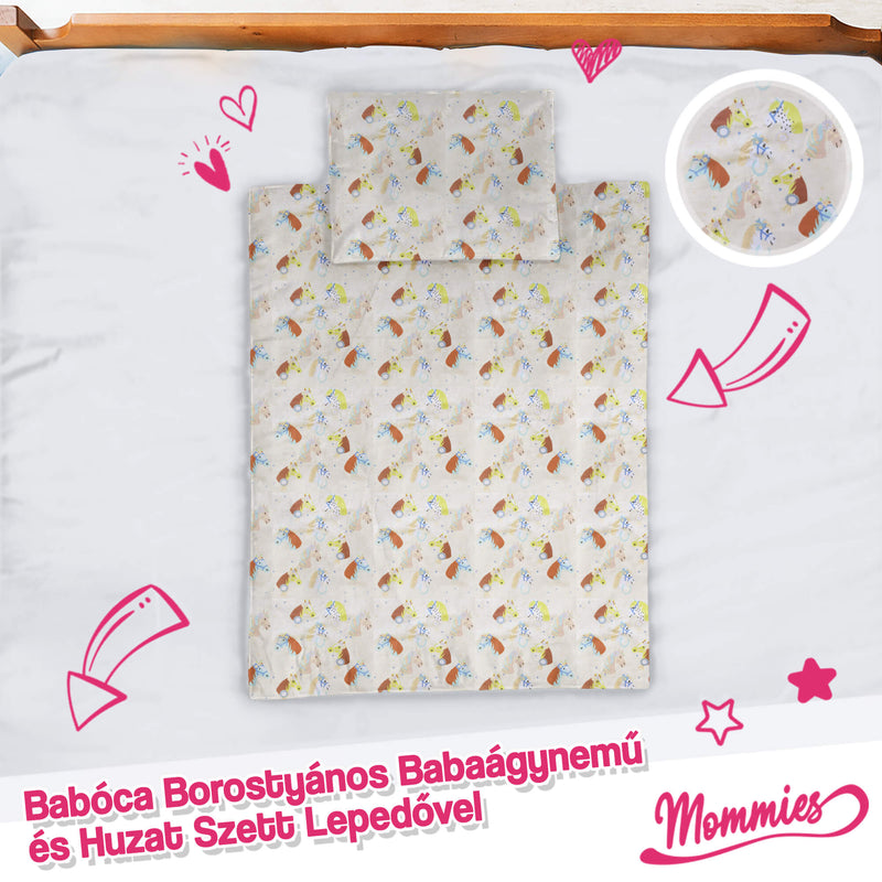 Set de lenjerie de pat pentru bebeluși cu chihlimbar (5 piese) - Mommies.ro -