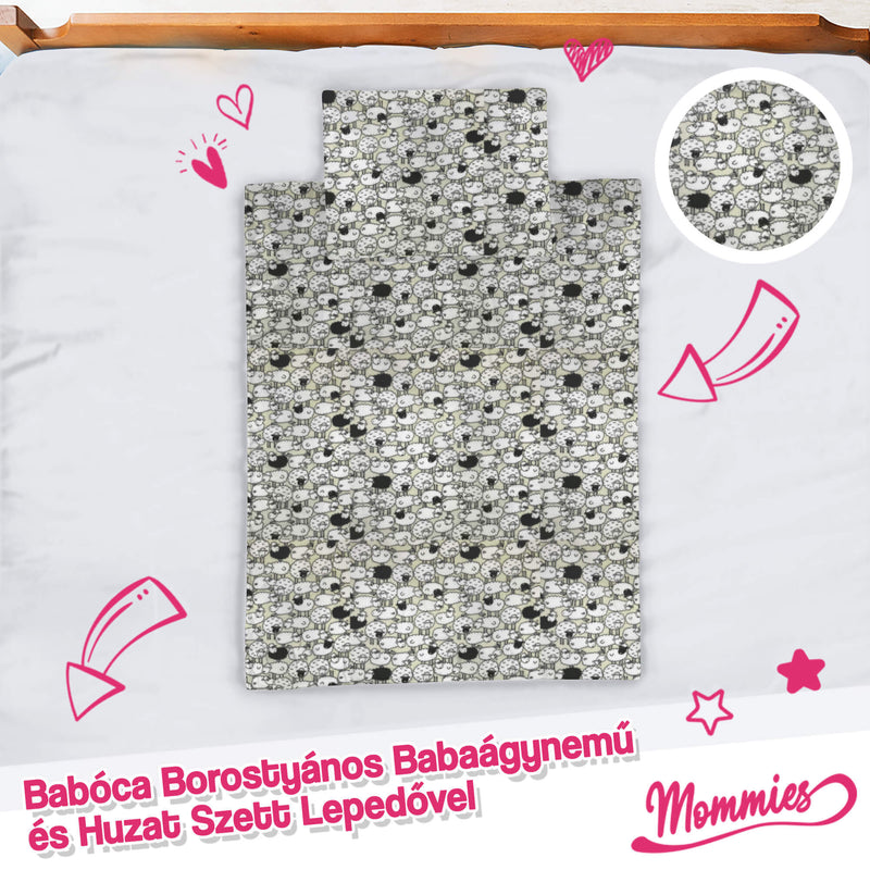 Set de lenjerie de pat pentru bebeluși cu chihlimbar (5 piese) - Mommies.ro -