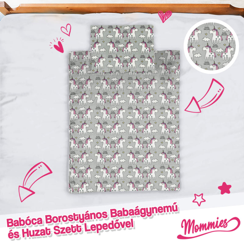 Set de lenjerie de pat pentru bebeluși cu chihlimbar (5 piese) - Mommies.ro -