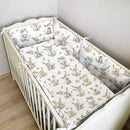 Setul de pătuț pentru copii (saltea, cearșaf si barieră de protecție)