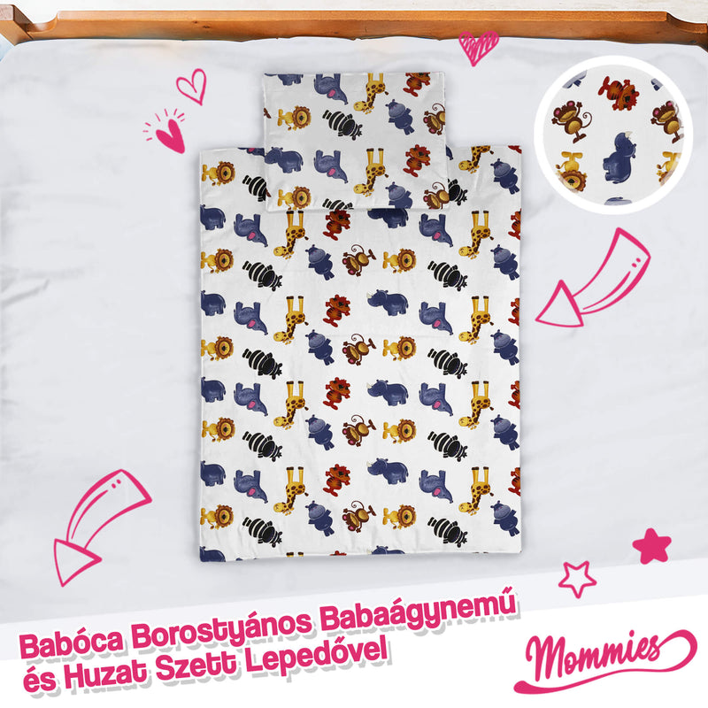 Set de lenjerie de pat pentru bebeluși cu chihlimbar (5 piese) - Mommies.ro -