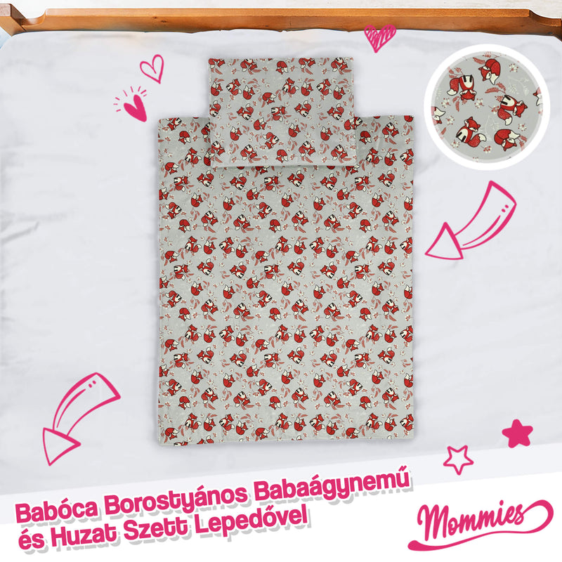 Set de lenjerie de pat pentru bebeluși cu chihlimbar (5 piese) - Mommies.ro -