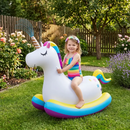 Unicorn gonflabil uriaș cu pulverizator