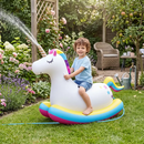 Unicorn gonflabil uriaș cu pulverizator