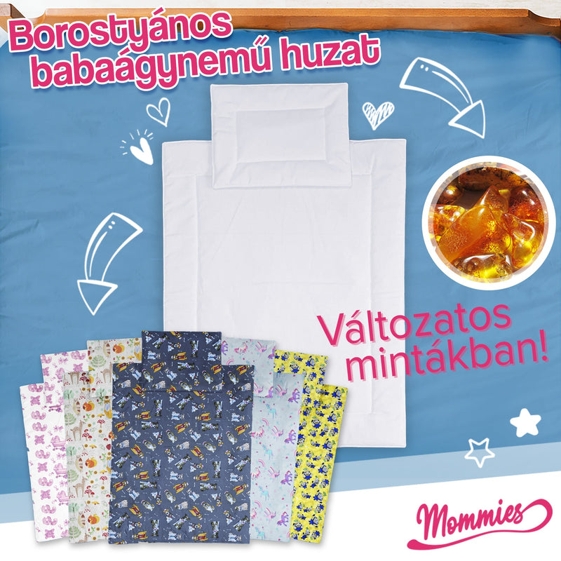 Set de lenjerie de pat pentru bebeluși cu chihlimbar (5 piese) - Mommies.ro -