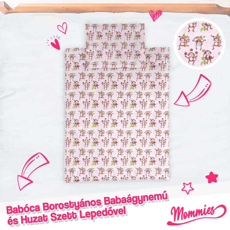 Set de lenjerie de pat pentru bebeluși cu chihlimbar (5 piese) - Mommies.ro -