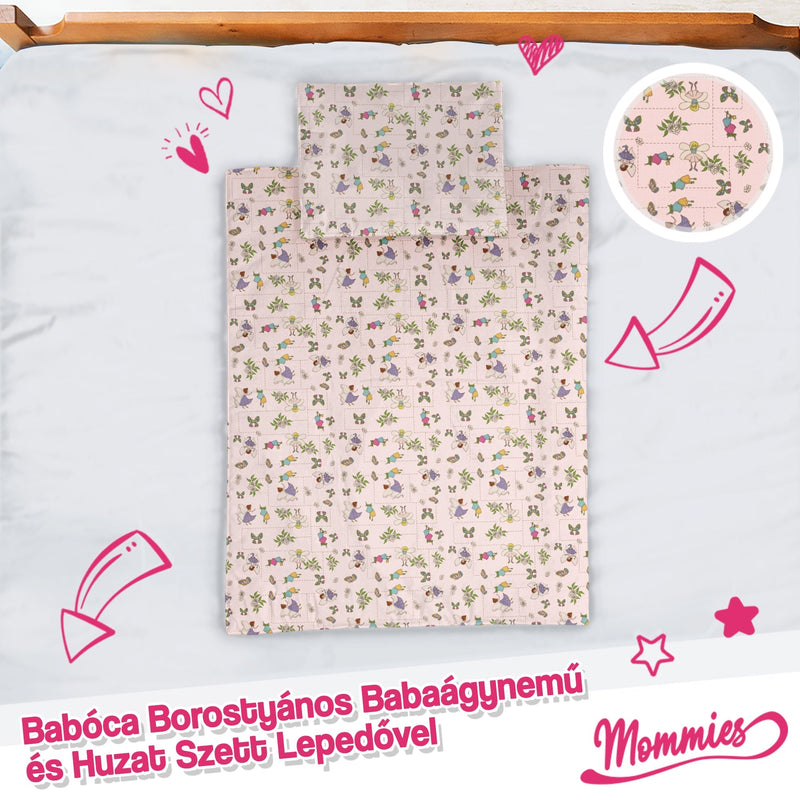 Set de lenjerie de pat pentru bebeluși cu chihlimbar (5 piese) - Mommies.ro -