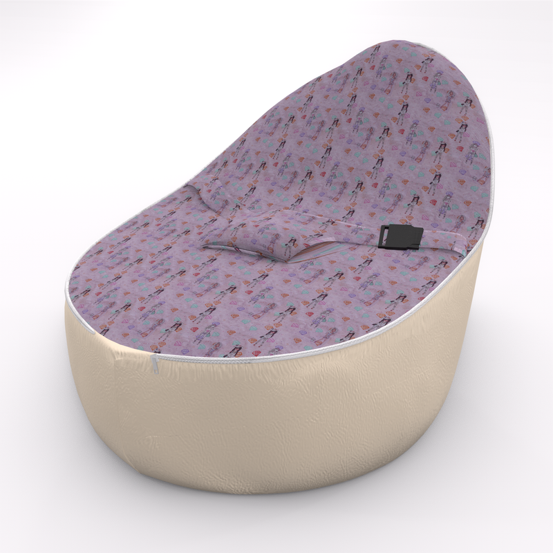 Fotoliu puf bean bag 2in1 pentru bebe -Mommies.ro -