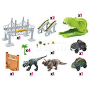 Set autostradă cu dinozauri și două mașinuțe incluse