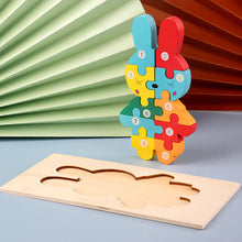 Încarcă imaginea în vizualizatorul Galerie, Montessori 3D Puzzle din lemn
