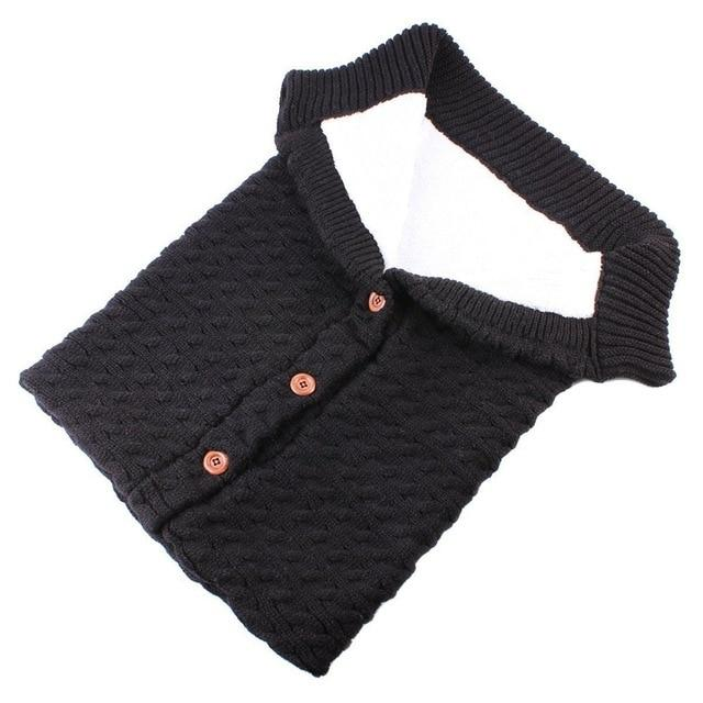 Sac de dormit pentru bebe cu căptușeală - Sac de dormit tricotat pentru toamnă și iarnă