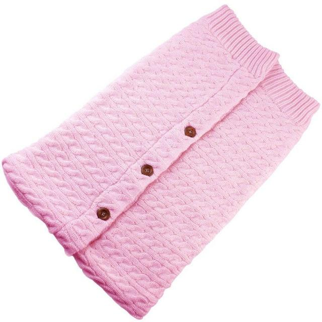 Sac de dormit pentru bebe cu căptușeală - Sac de dormit tricotat pentru toamnă și iarnă